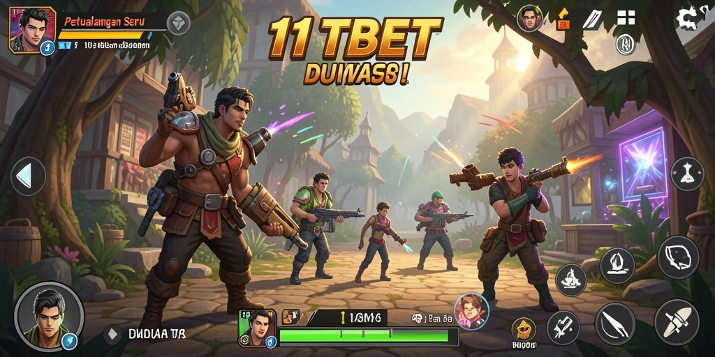 Screenshot gameplay 11TBET dengan aksi menembak intens.