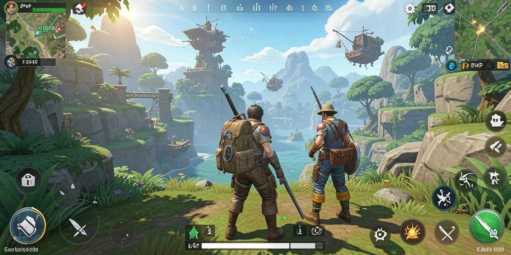 Gameplay seru 4P4P dengan eksplorasi yang mendalam.