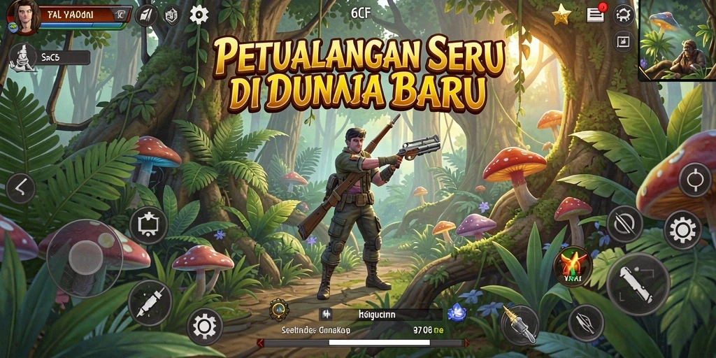 Tampilan screenshot dari gameplay seru di 6CF.
