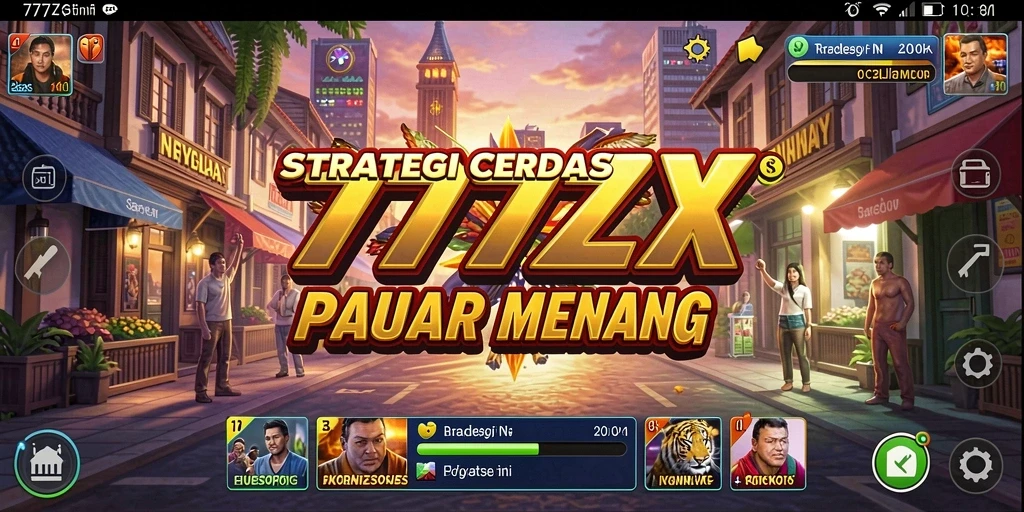 Tampilan gameplay strategi menegangkan dalam 777ZX.