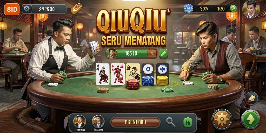 Gameplay QiuQiu yang seru dan menantang di 8ID.