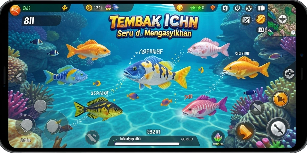 Tampilan menarik dari gameplay Tembak Ikan 8II yang memikat.