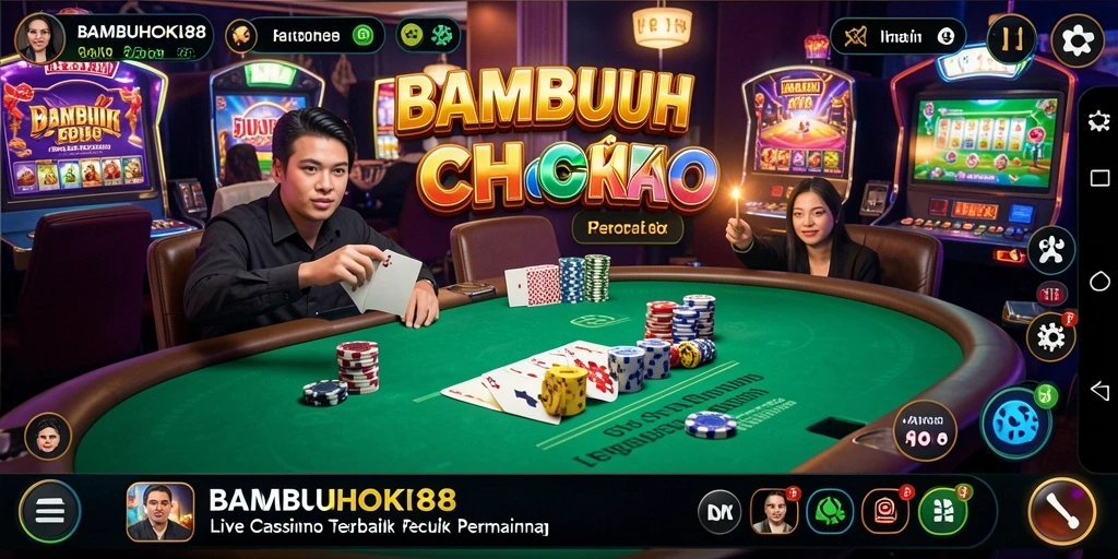 Tampilan permainan live dealer yang menarik di BAMBUHOKI88.