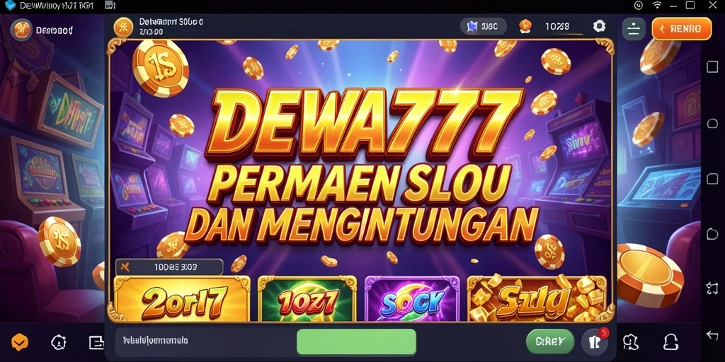 Tampilan menarik dengan gameplay seru di DEWA777 Slot.