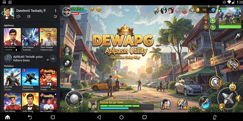 Screenshot DEWAPG menampilkan antarmuka aplikasi Utility yang intuitif dan mudah digunakan.