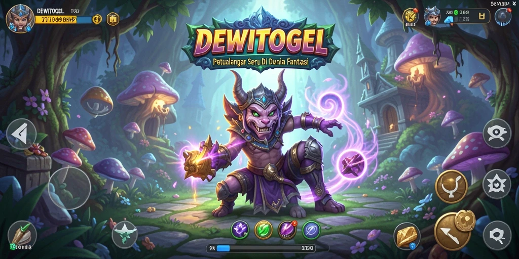 Tampilan gameplay DEWITOGEL di dunia petualangan yang penuh warna.