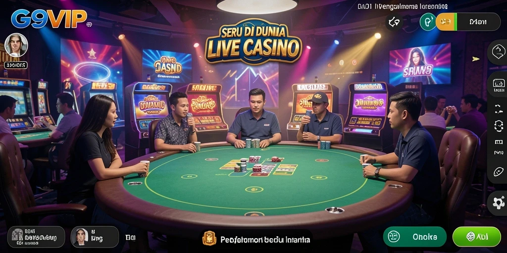 Tampilan gameplay G9VIP yang menegangkan dan interaktif.