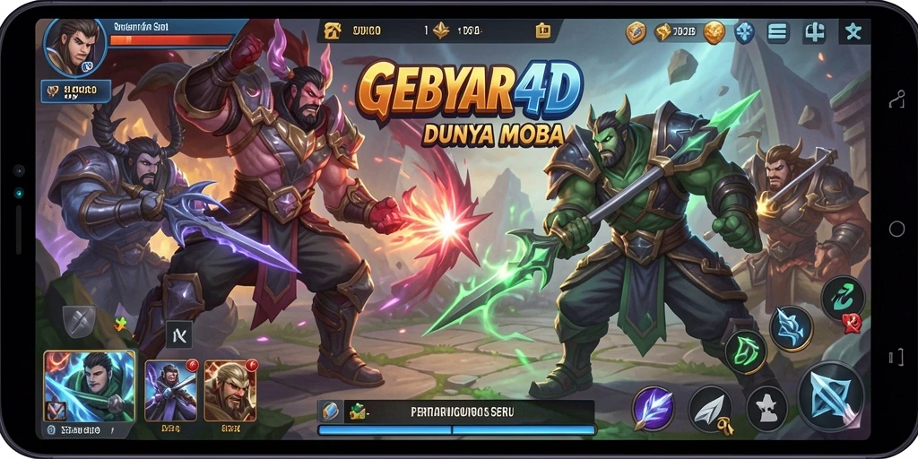 Tampilan gameplay seru dan kompetitif dalam GEBYAR4D.