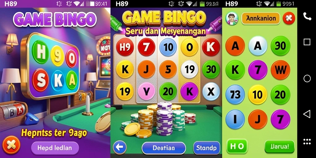 Tampilan menarik H89 dengan gameplay Bingo yang seru.