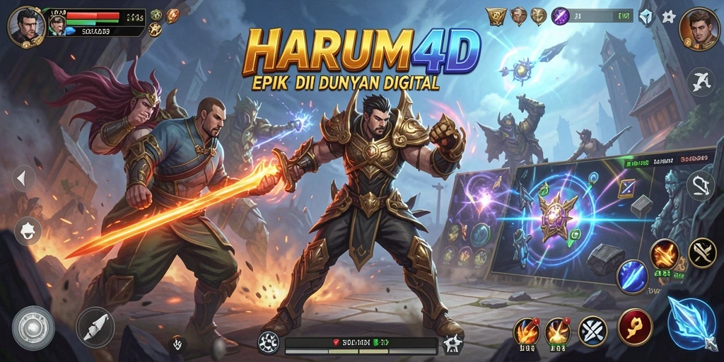 Screenshot HARUM4D menampilkan aksi pertarungan yang mendebarkan.