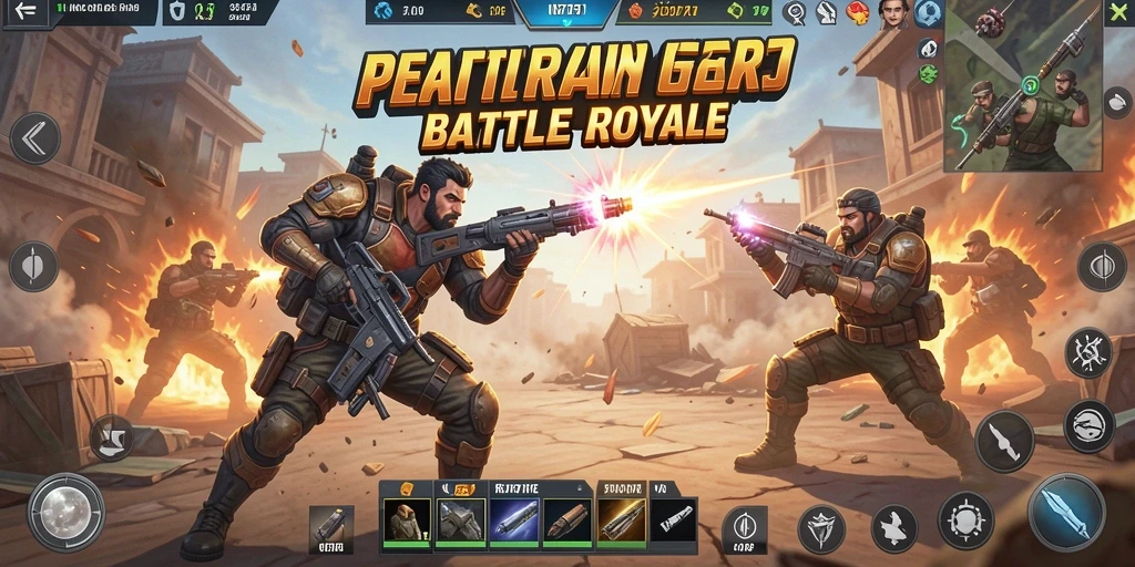 Gameplay seru dan menegangkan dengan berbagai senjata.