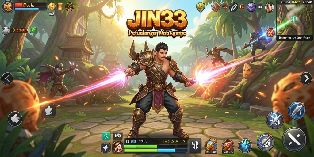 Tampilan gameplay JIN33 yang seru dengan aksi pertarungan yang menarik.