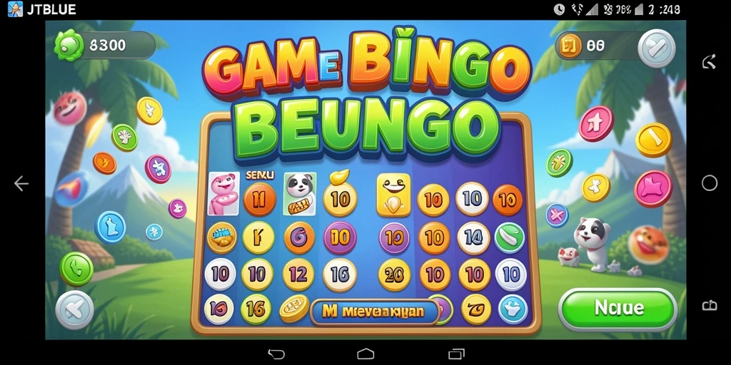 Tampilan gameplay Bingo yang seru dan menantang di JTBLUE.