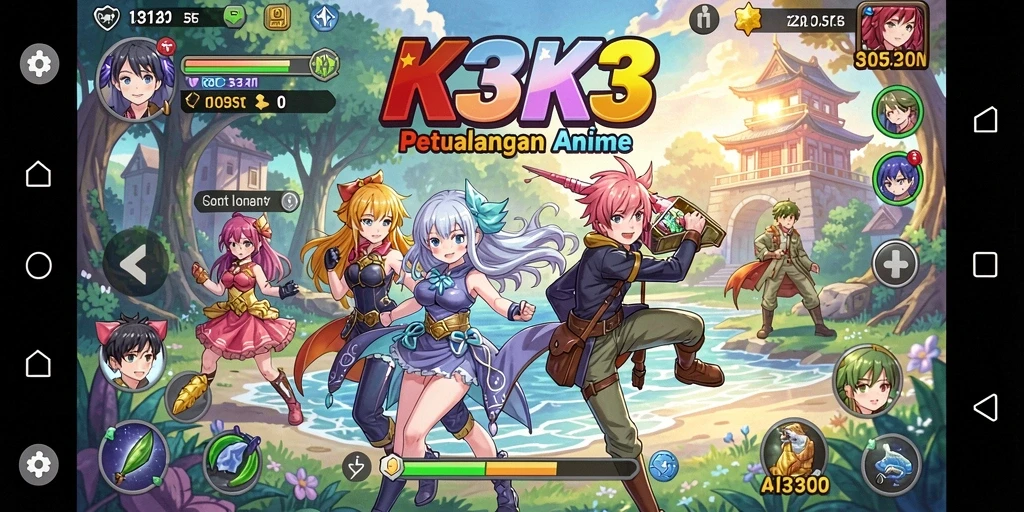 Screenshot <strong>K3K3</strong> yang menunjukkan aksi seru dalam permainan Anime.