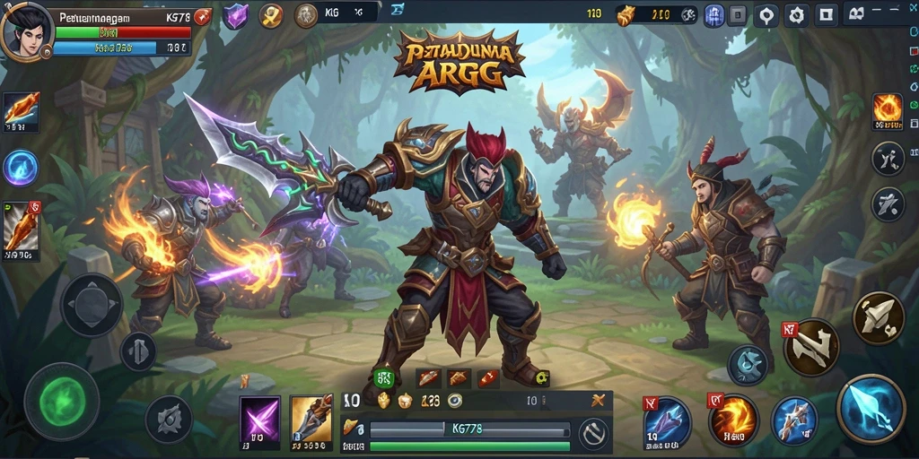 Screenshot KG778 menampilkan aksi pertarungan yang mendebarkan dalam dunia ARPG.