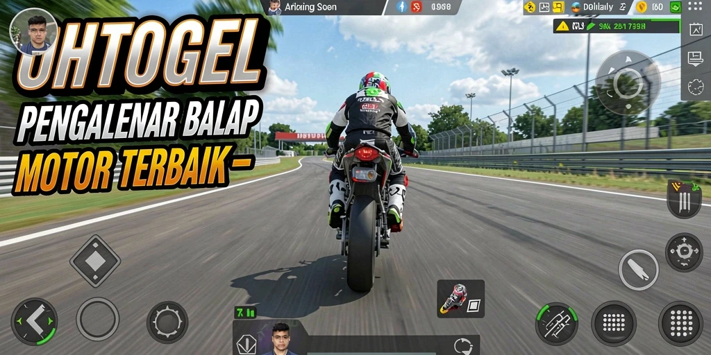 Tampilan gameplay OHTOGEL saat balapan motor yang seru dan kompetitif.