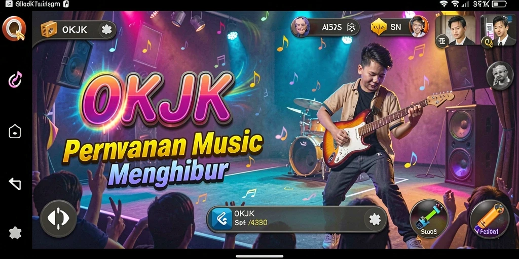 Tampilan gameplay OKJK yang seru dan interaktif.