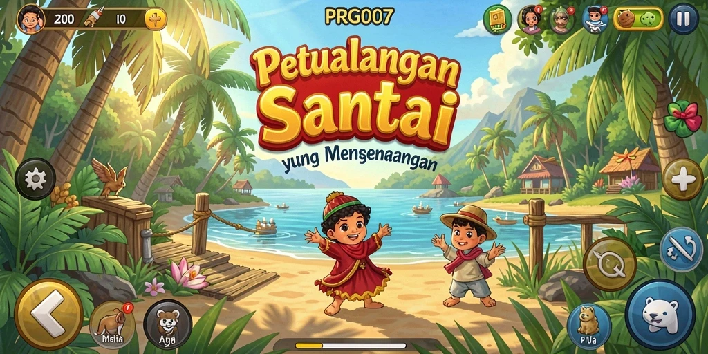 Tampilan menarik dan gameplay santai di PRG007.