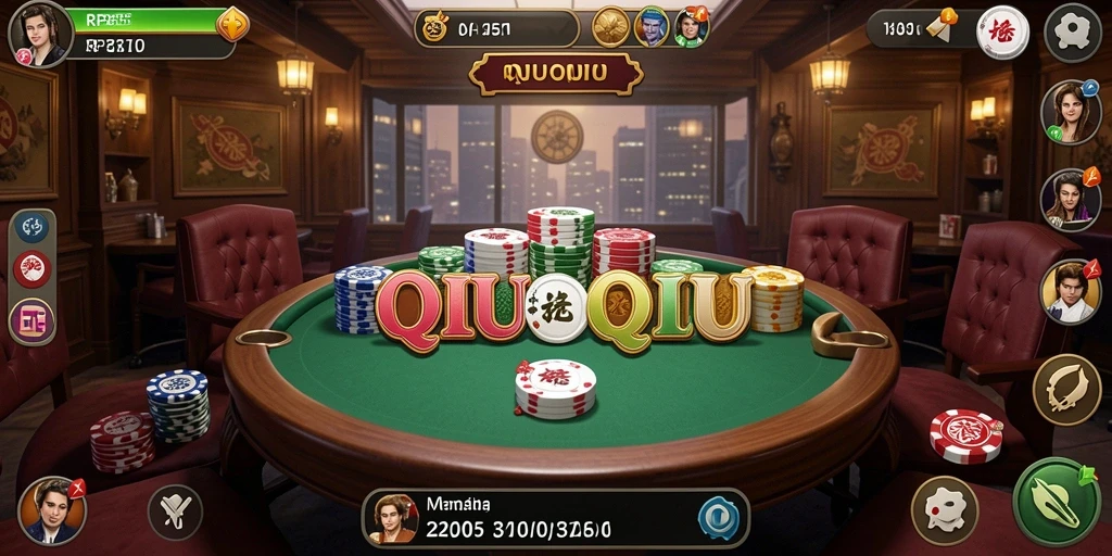 Tampilan gameplay QiuQiu yang seru dan menantang.