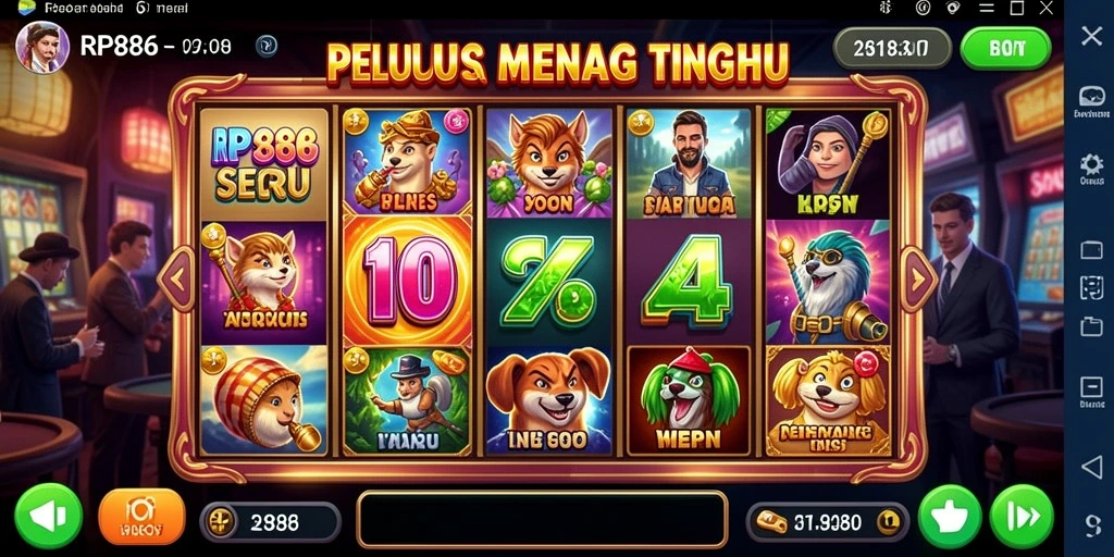 Screenshot utama RP886 menampilkan gameplay Slot yang seru dan interaktif.