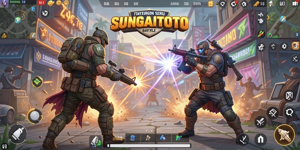 Tangkapan layar menarik dari pertempuran intense dalam SUNGAITOTO.