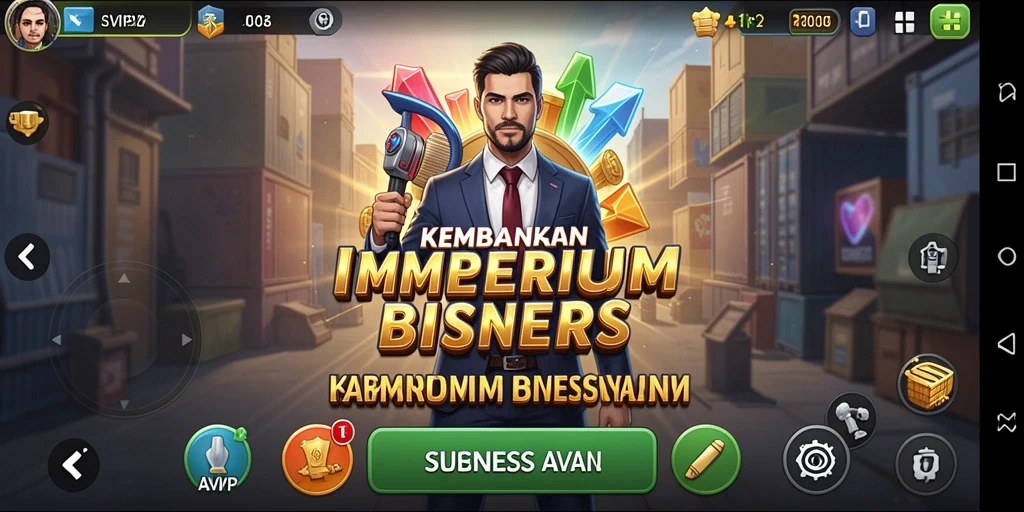 Tampilan gameplay <strong>SVIP2</strong> yang menarik dan interaktif dalam membangun bisnis.