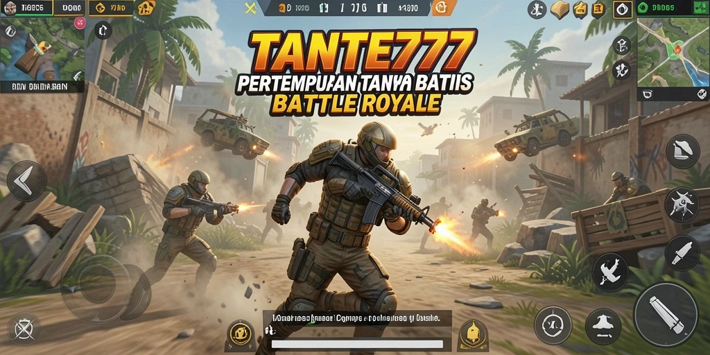 Gameplay intens di TANTE777 Battle Royale