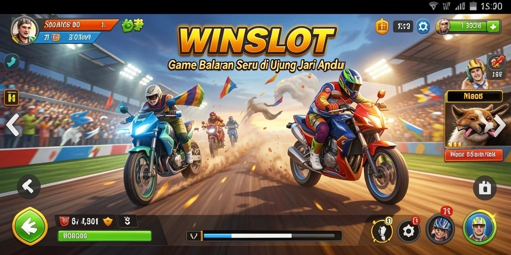Gameplay mendebarkan dalam balapan WINSLOT yang penuh aksi.